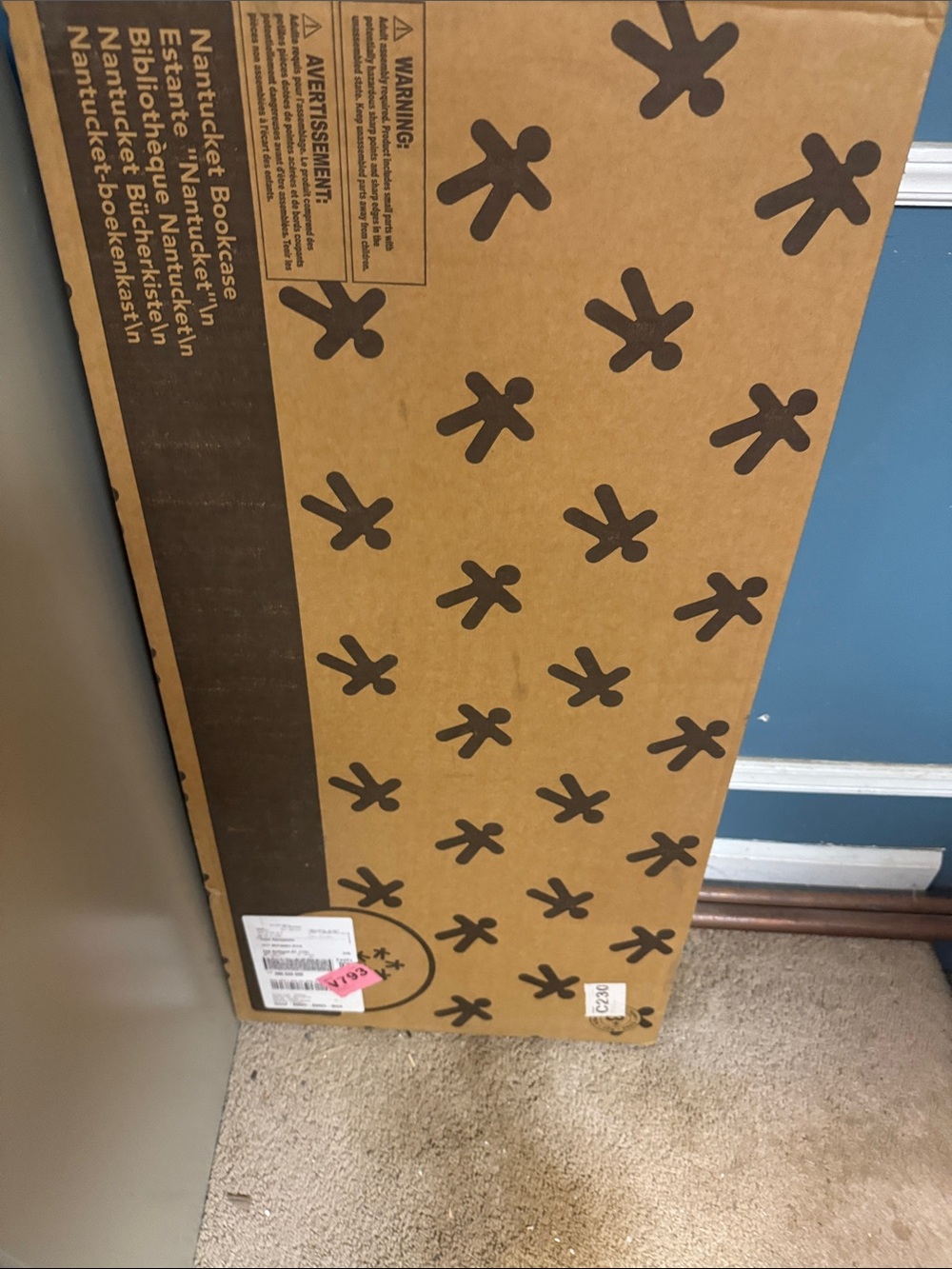 Nantucket Bookcase in Branded Kraft Packaging